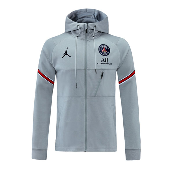 Chaqueta con Capucha Paris Saint Germain 2021 2022 Gris